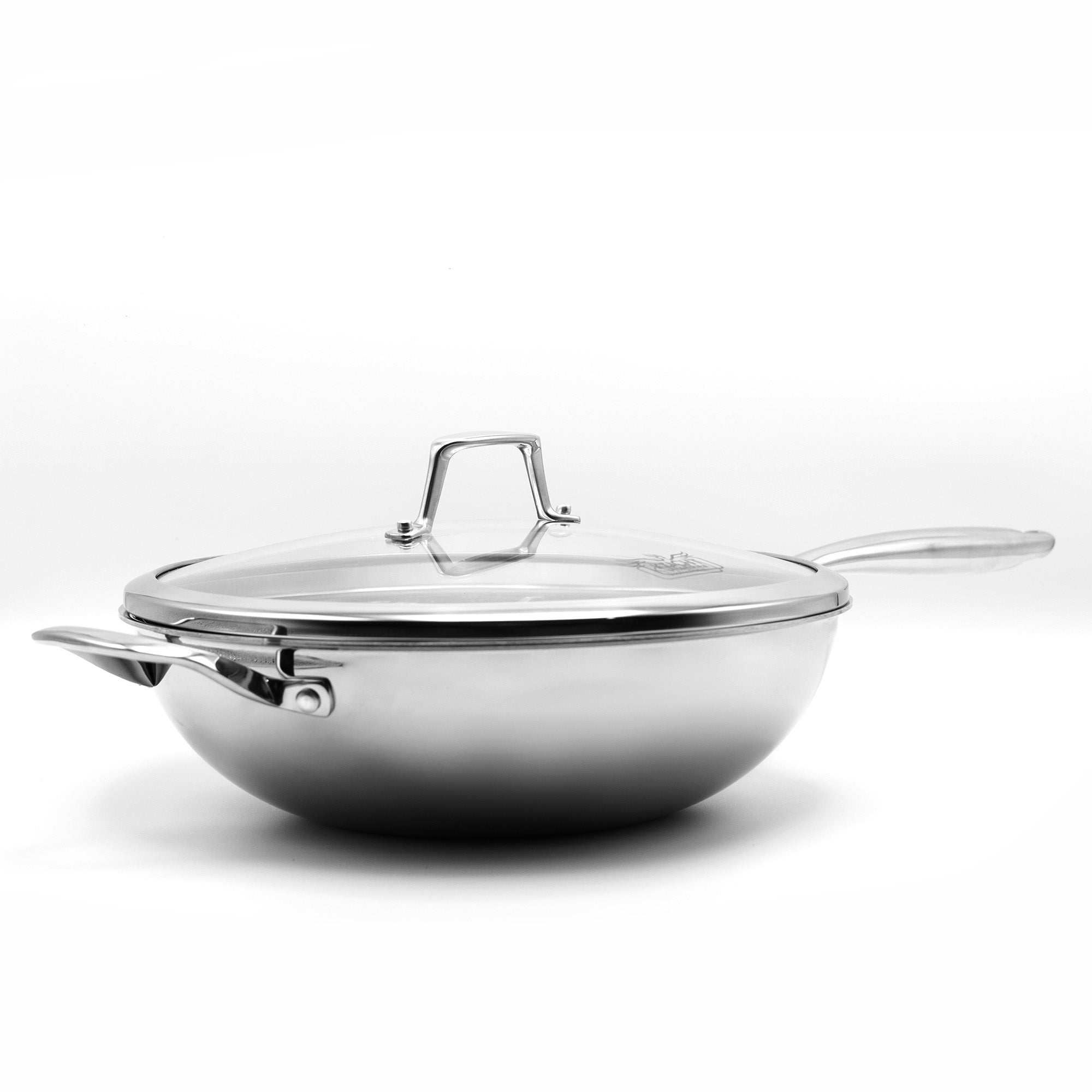 Kucht Culinary Professional 3-Ply Stainless Steel Wok with Lid KW309 - image 1