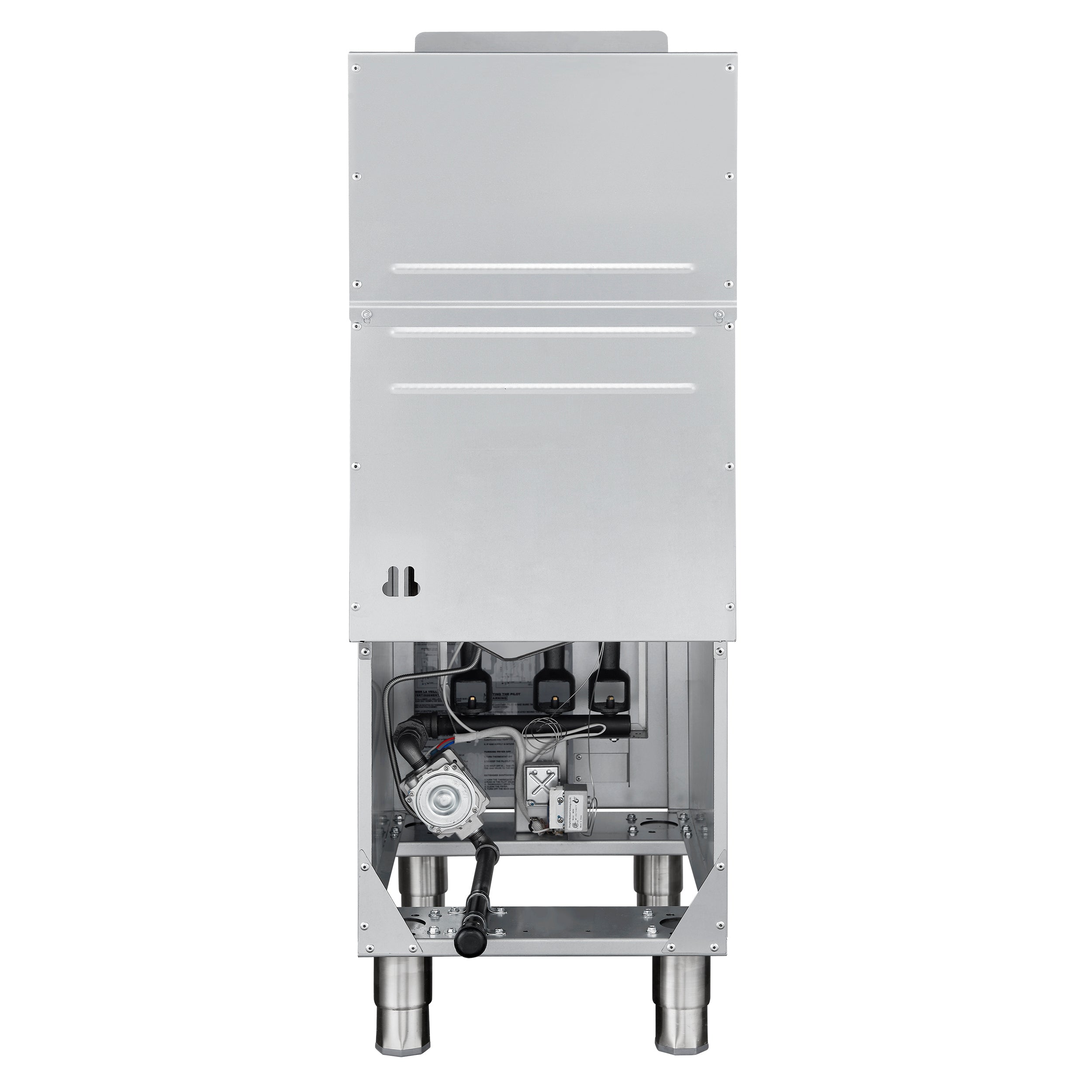 Forno Commerciale Natural Gas Deep Fryer, 3 Burners 90,000 BTU, 40 lbs, Millivolt Control