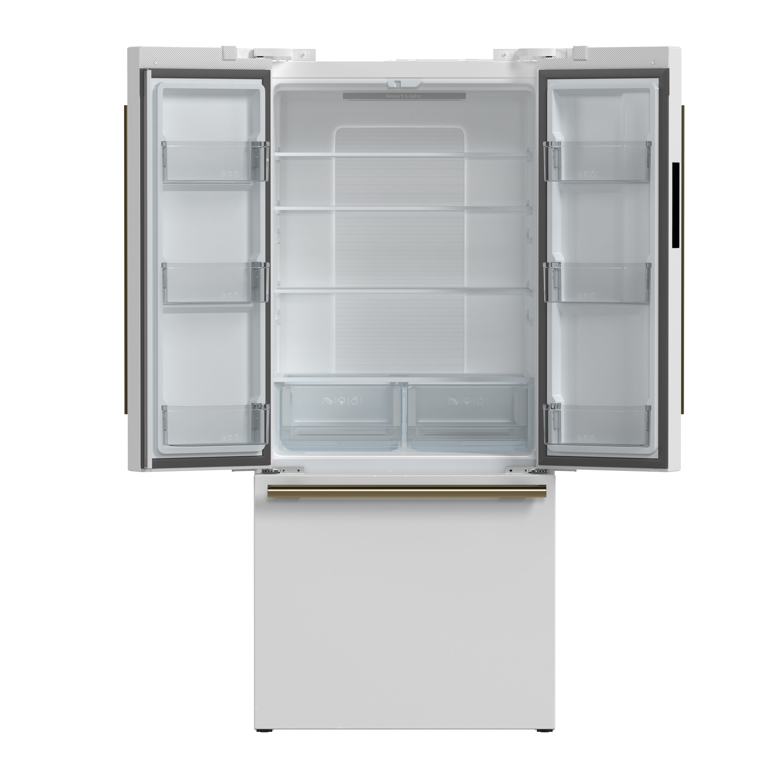 Forno 2-Piece Appliance Package - 30-Inch Electric Range and 30-Inch Refrigerator in White with Stainless Steel Handle (FBDL-003-11US)