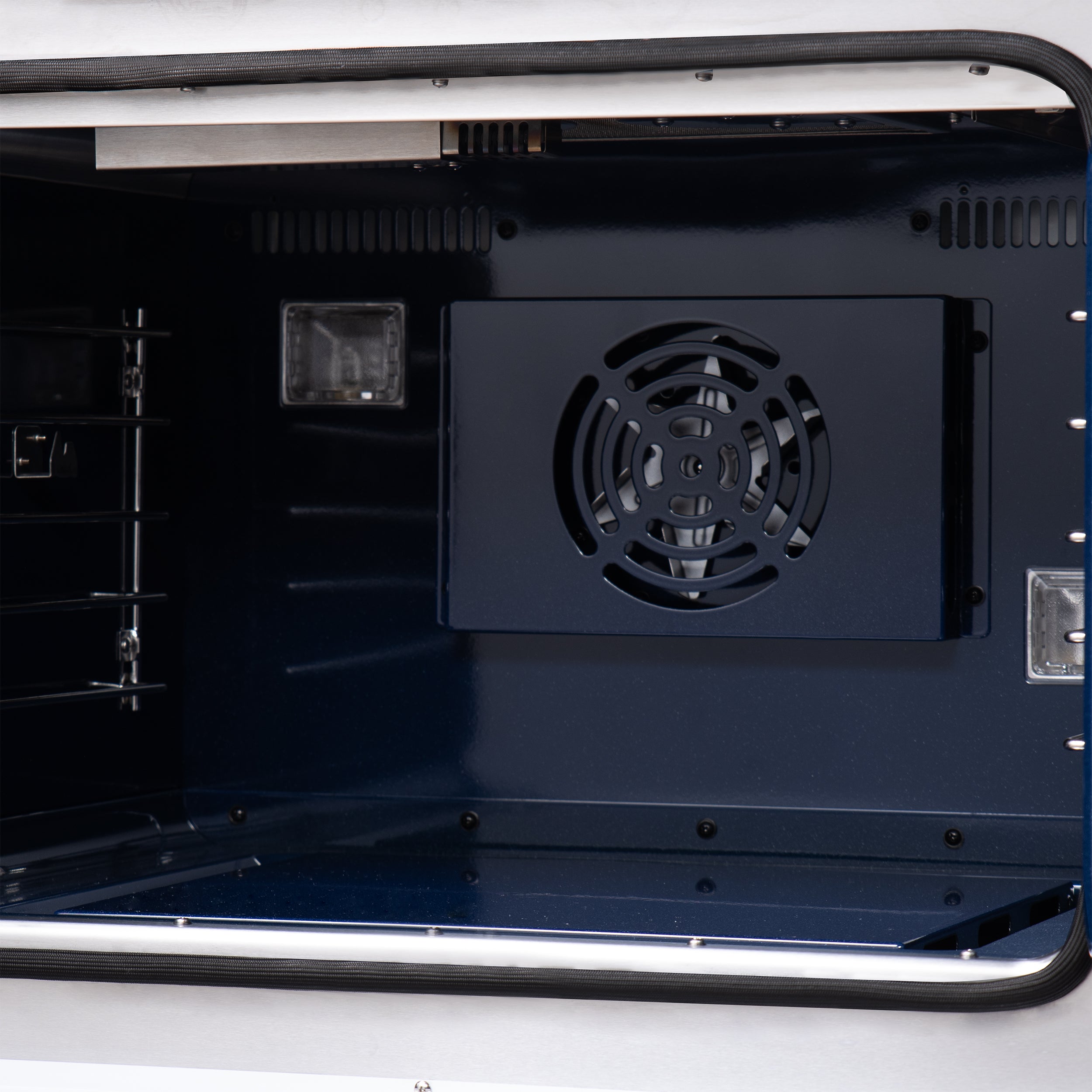 Forno Capriasca 36-Inch Black Freestanding French Door Gas Range, 6 Burners, Convection Oven, Energy Efficient