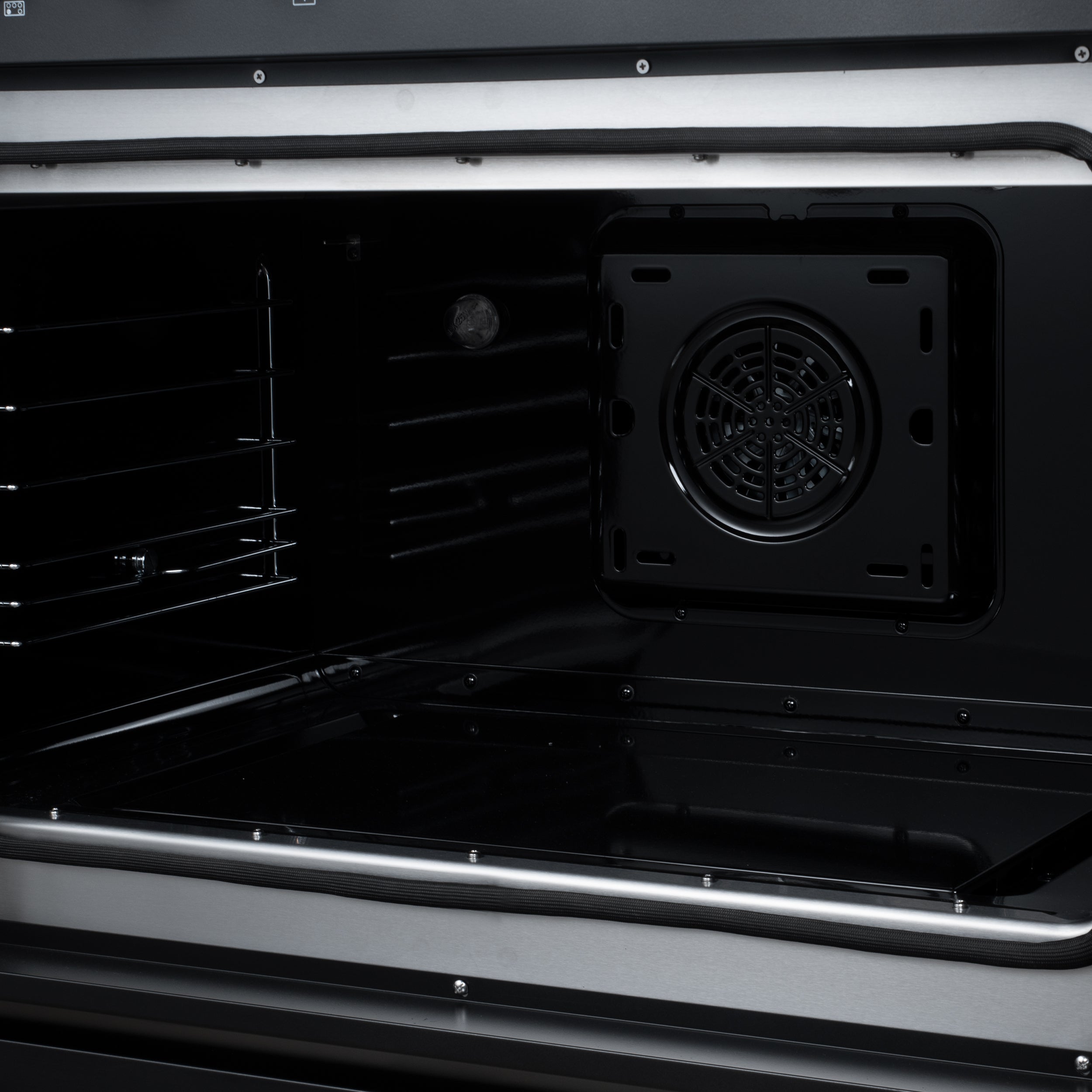 Torino French Door 36 Inch Induction Range with Air Fryer, Air Sous Vide & True Convection, Dual Broiler, Black