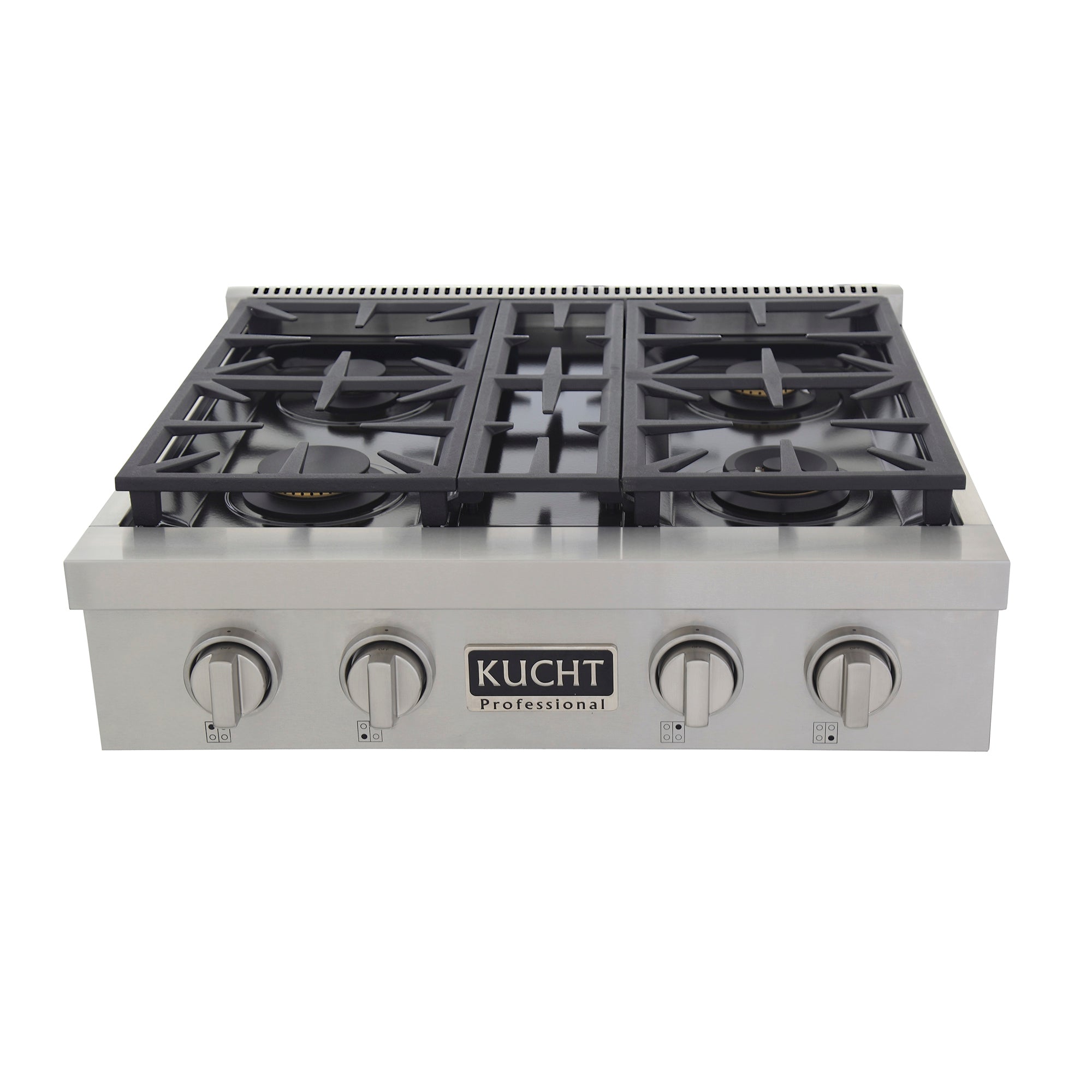 Kucht Professional 30 in. Natural Gas Range Top with Sealed Burners Stainless Steel KFX309T - image 2