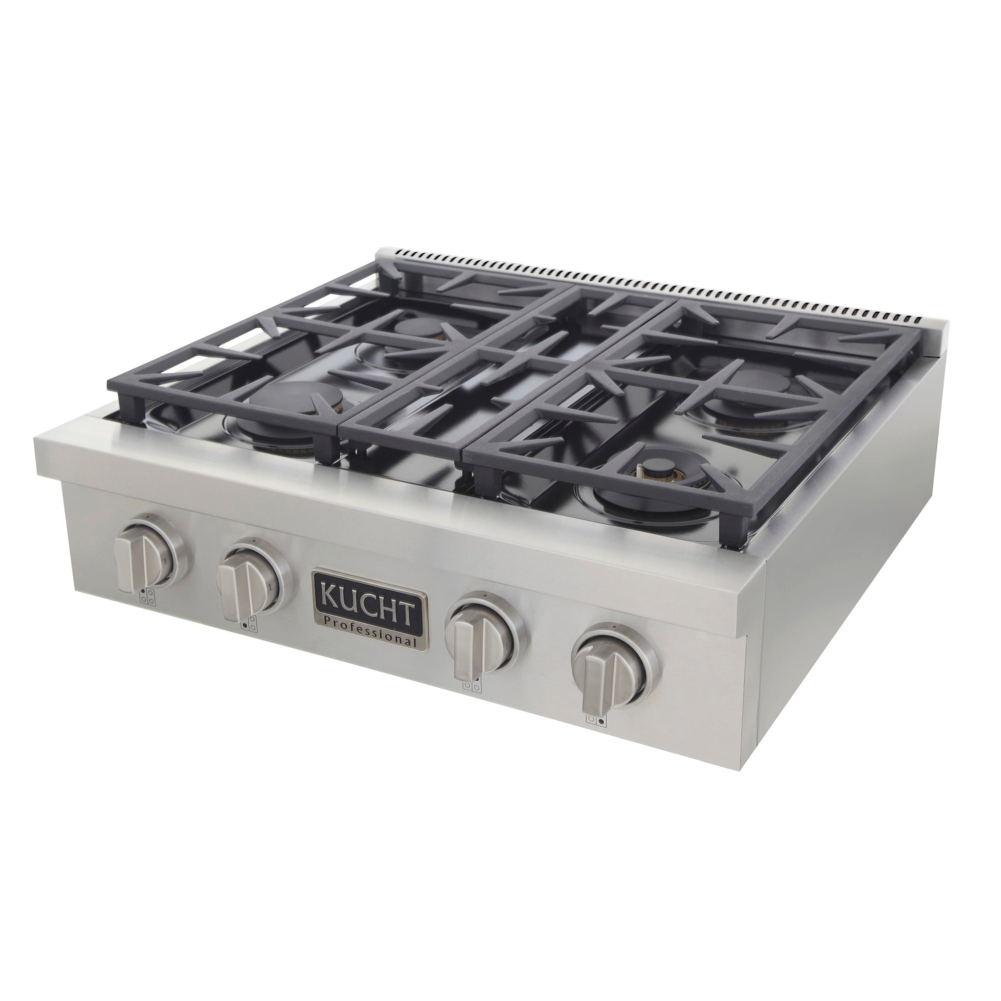 Kucht Professional 30 in. Natural Gas Range Top with Sealed Burners Stainless Steel KFX309T - image 4