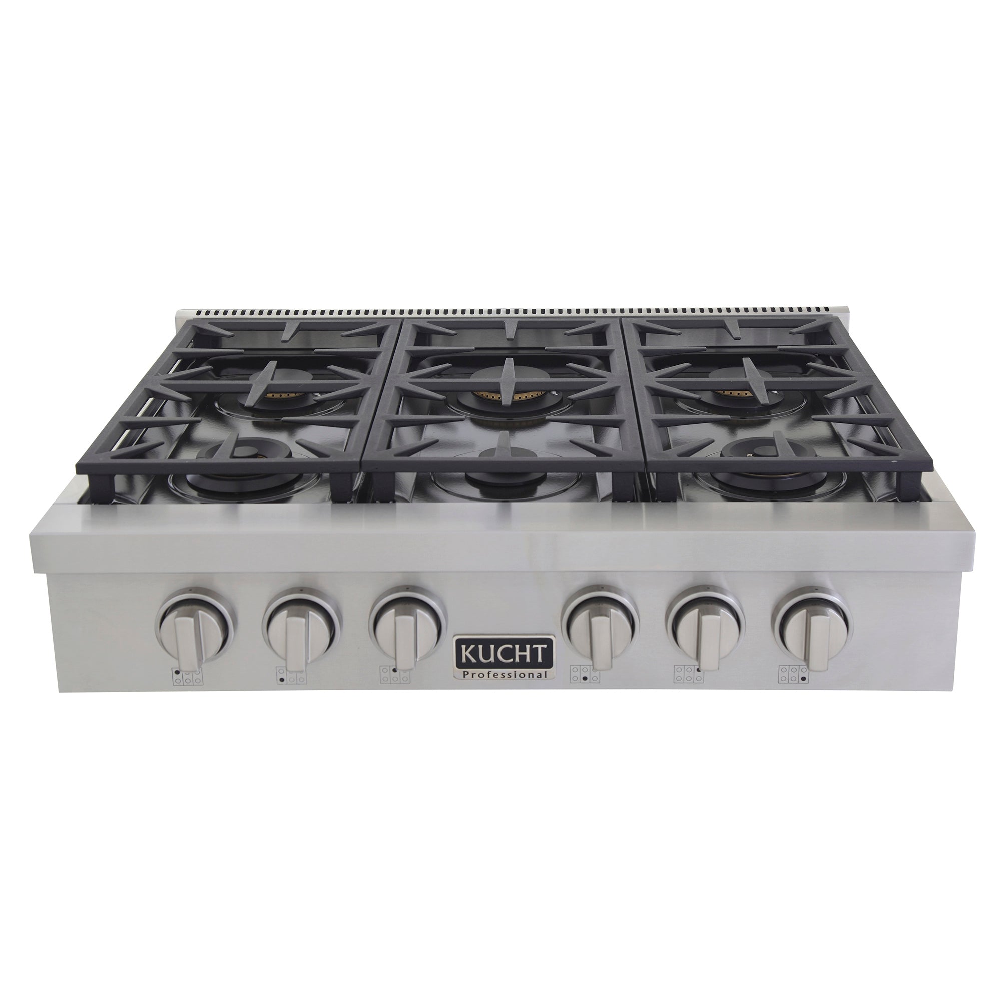 Kucht Professional 36 in.Natural Gas Range Top with Sealed Burners in Stainless Steel KFX369T - image 1