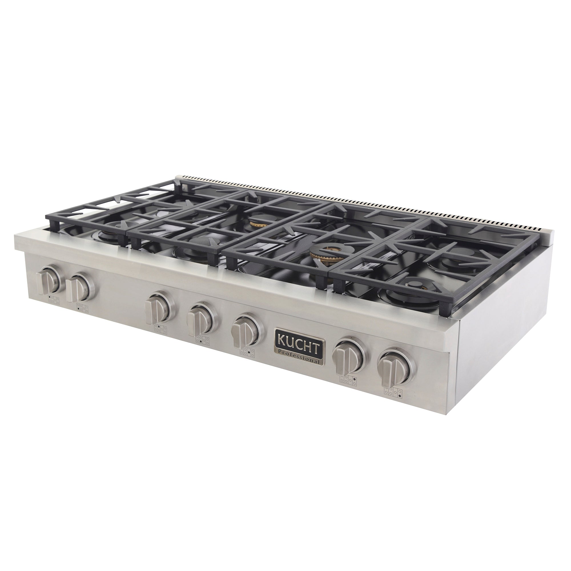 Kucht Professional 48 in. Natural Gas Range Top with Sealed Burners, in Stainless Steel KFX489T - image 3