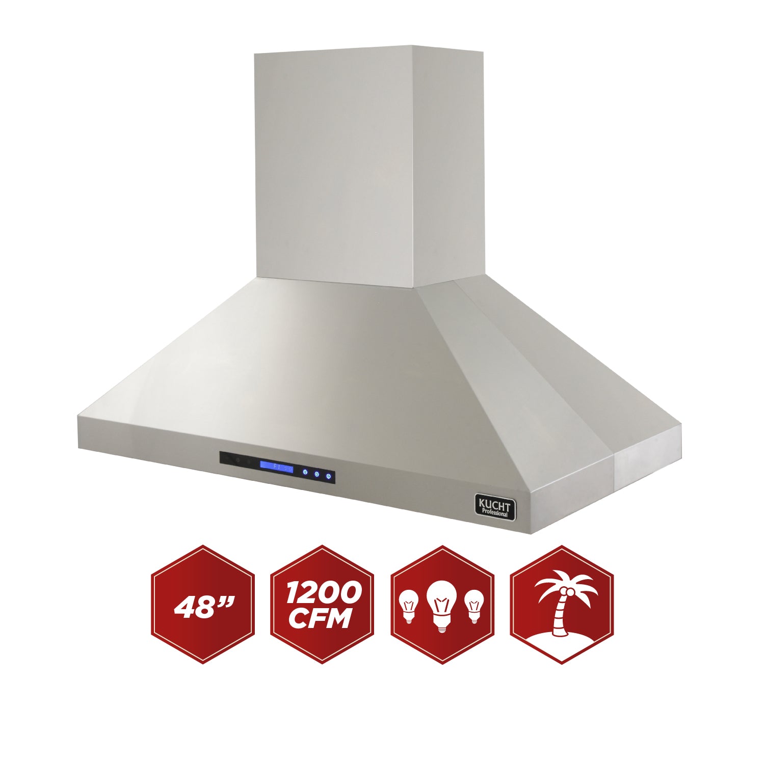 Kucht Professional 48 in. Island Mounted Range Hood 1200 CFM KRH4812IS - image 1