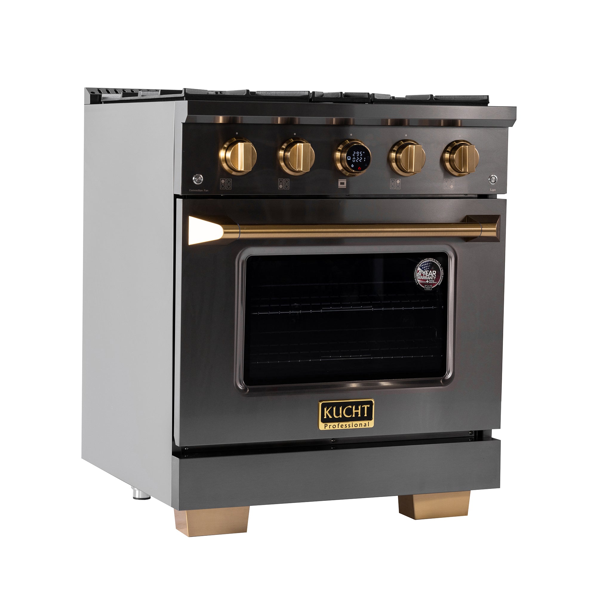 Kucht 30 in. 4.2 cu. ft. 4 Burners Dual Fuel Range KXD30 - image 1