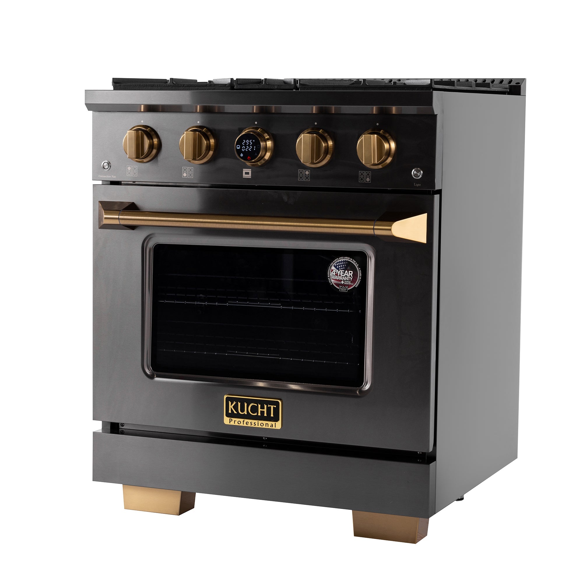 Kucht 30 in. 4.2 cu. ft. 4 Burners Dual Fuel Range KXD30 - image 3