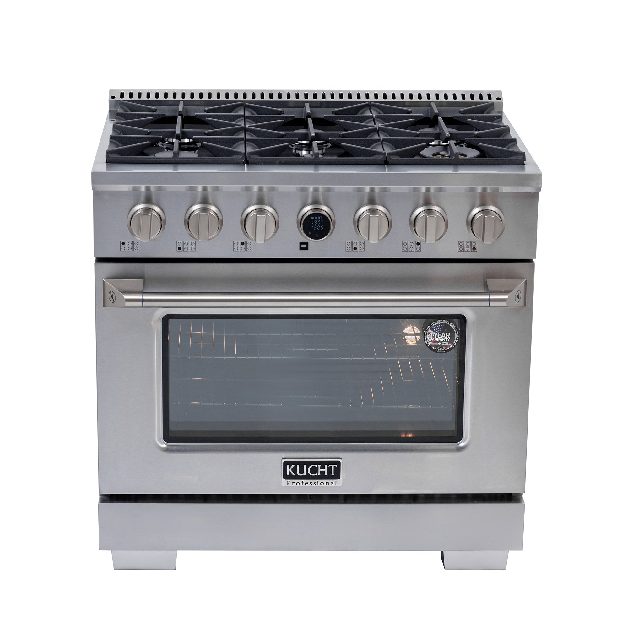 Kucht 36 in. 5.2 cu. ft. 6 Burners Dual Fuel Range KXP36 - image 6