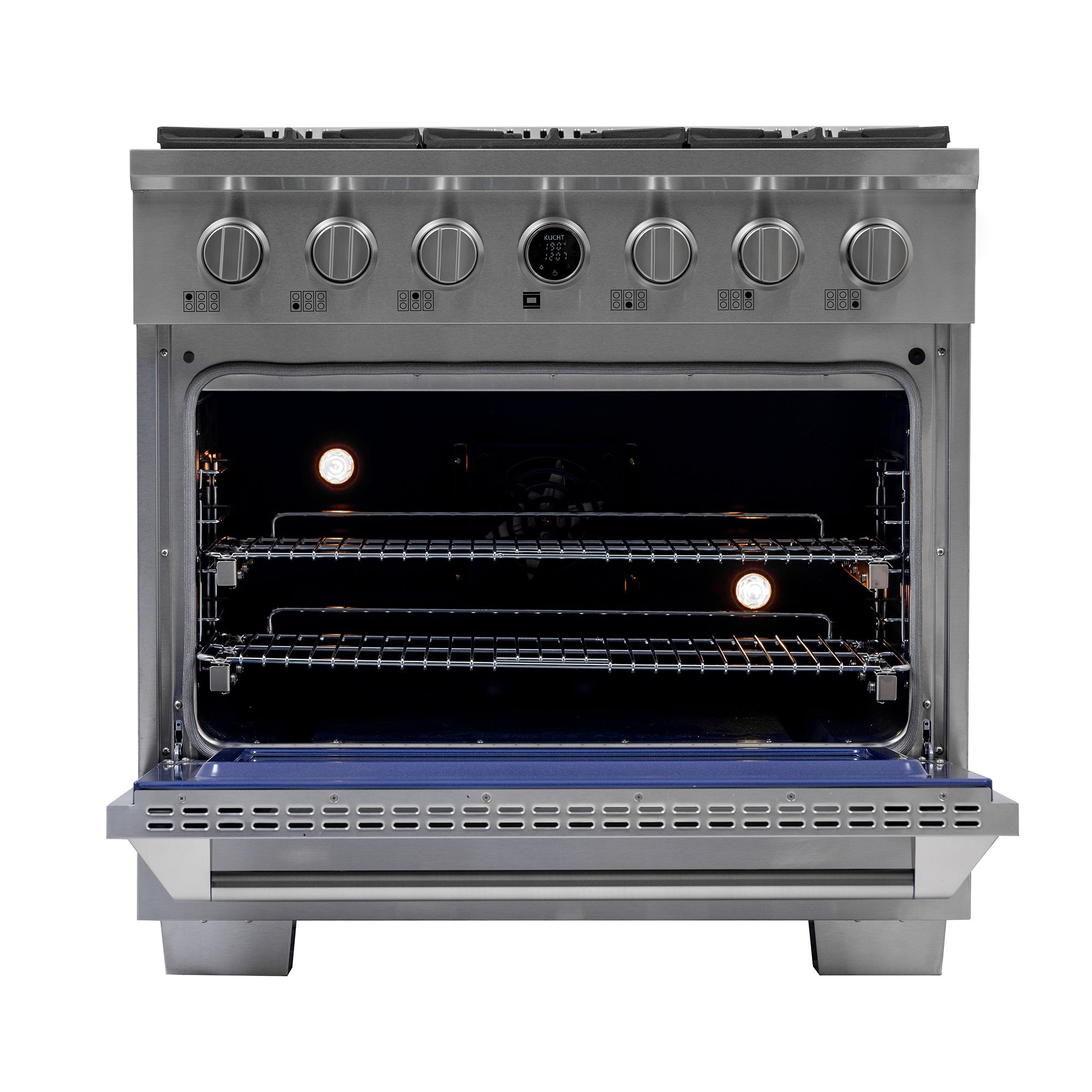 Kucht 36 in. 5.2 cu. ft. 6 Burners Dual Fuel Range KXP36 - image 7