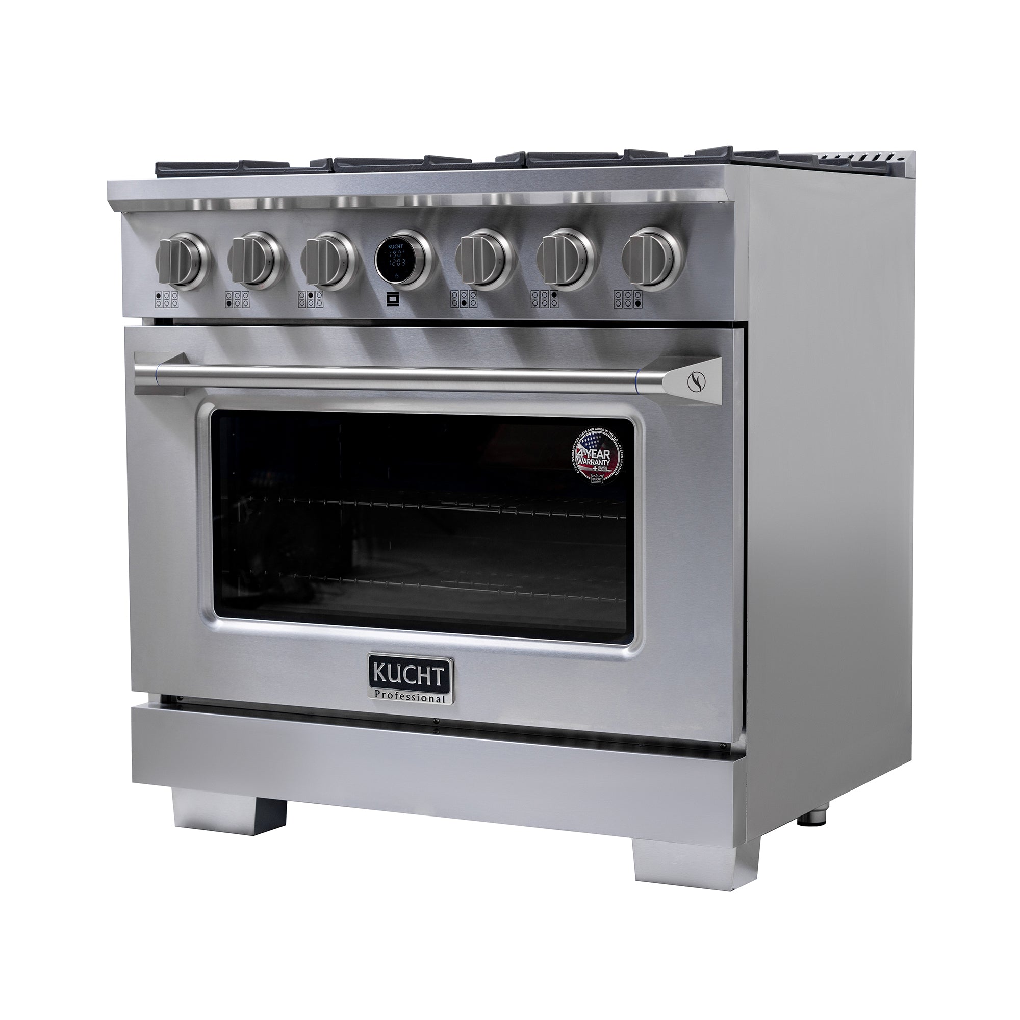 Kucht 36 in. 5.2 cu. ft. 6 Burners Dual Fuel Range KXP36 - image 5