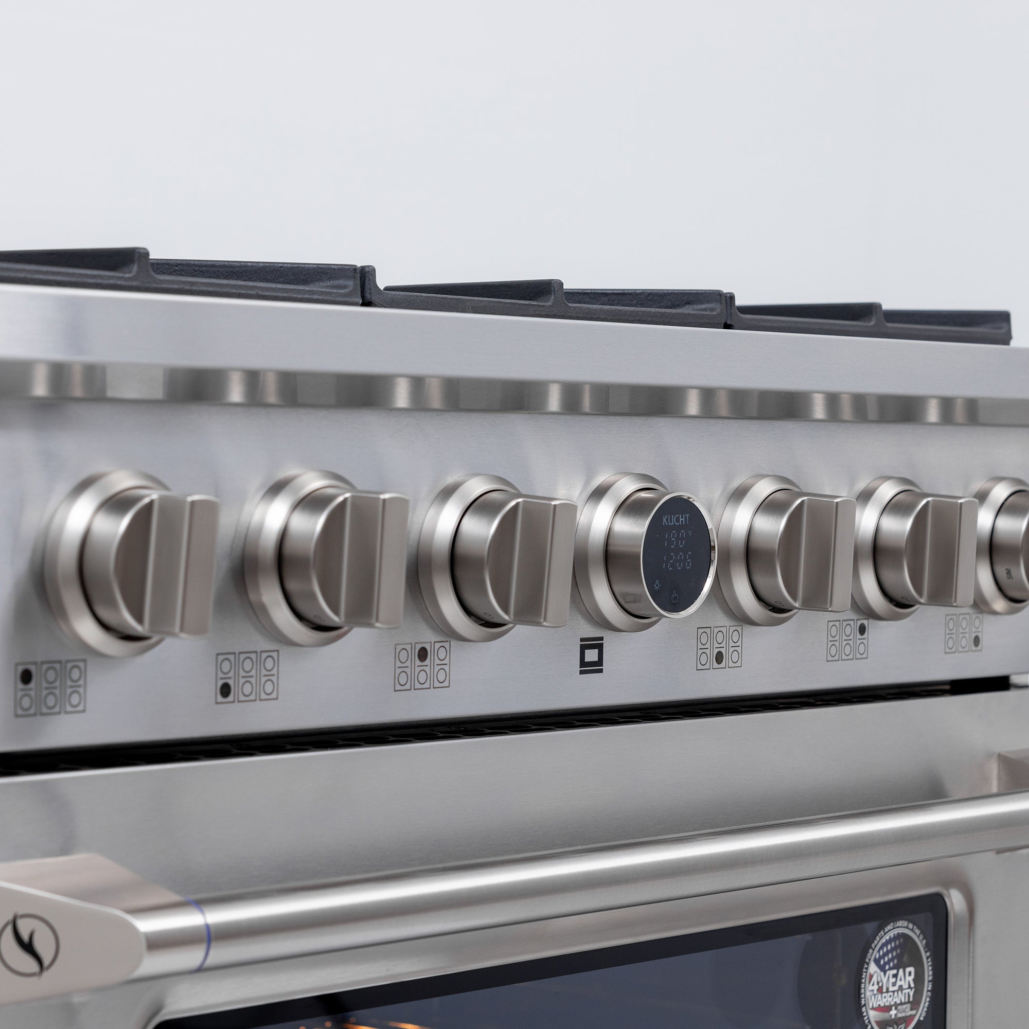 Kucht 36 in. 5.2 cu. ft. 6 Burners Dual Fuel Range KXP36 - image 3