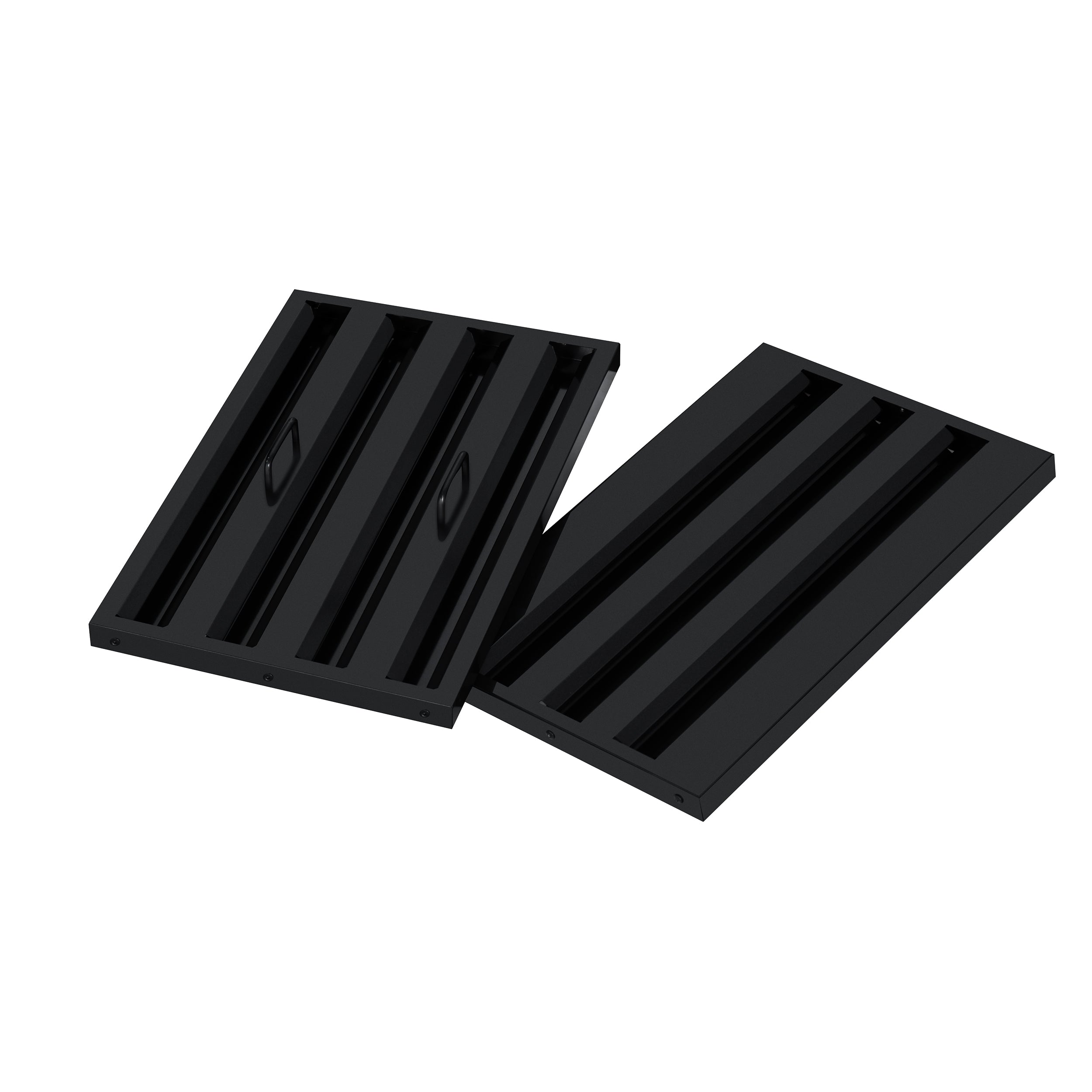 Valente 48" Range Hood in Black with 304 CFM, 3 speeds, Dishwasher safe Baffle filters, LED Lights and Remote Control