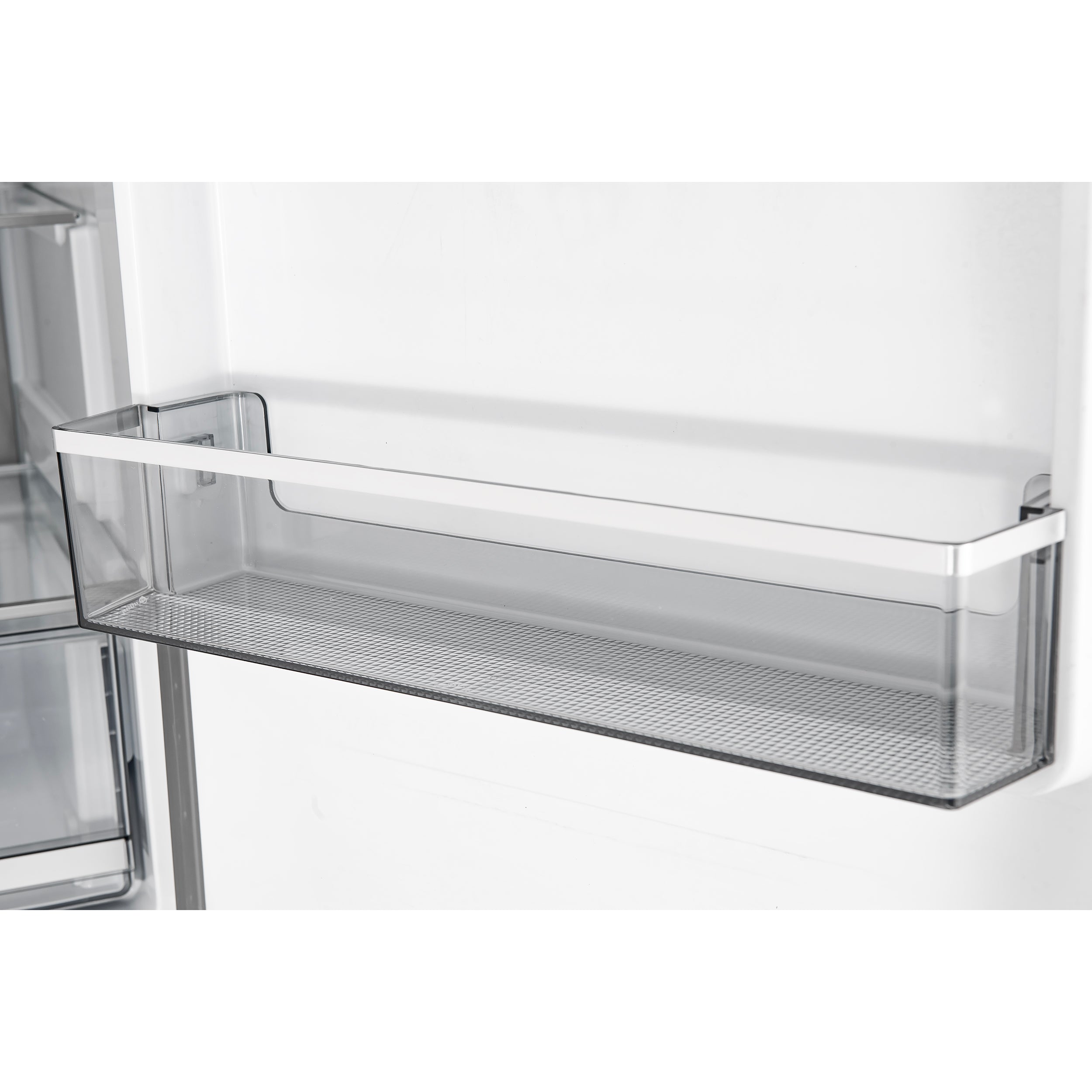 Custodia 24" Bottom Freezer, 10.3 cf., Right Swing, Total No frost, Black, Antique Brass handles