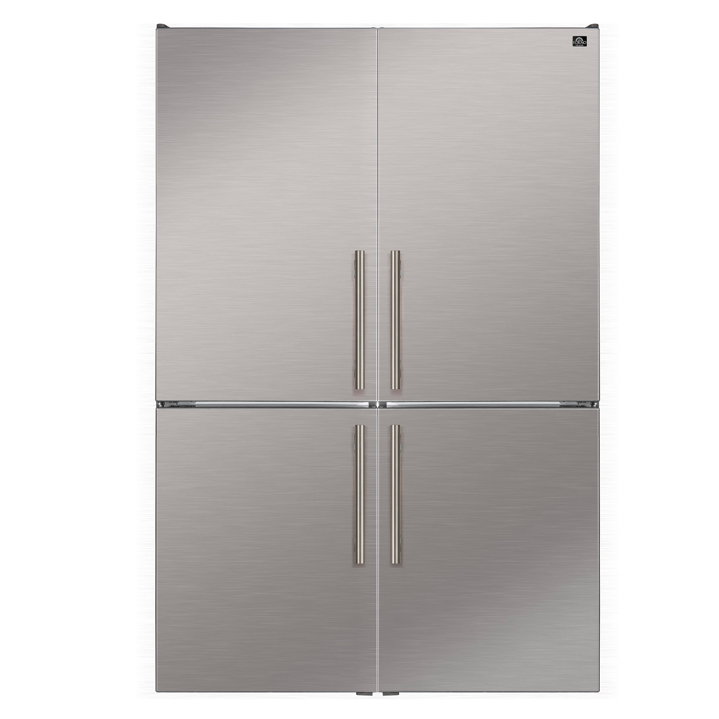 Custodia 48" Bottom Freezer combo, 20.6 cf., Ice Maker, Total No frost, Stainless Steel handles