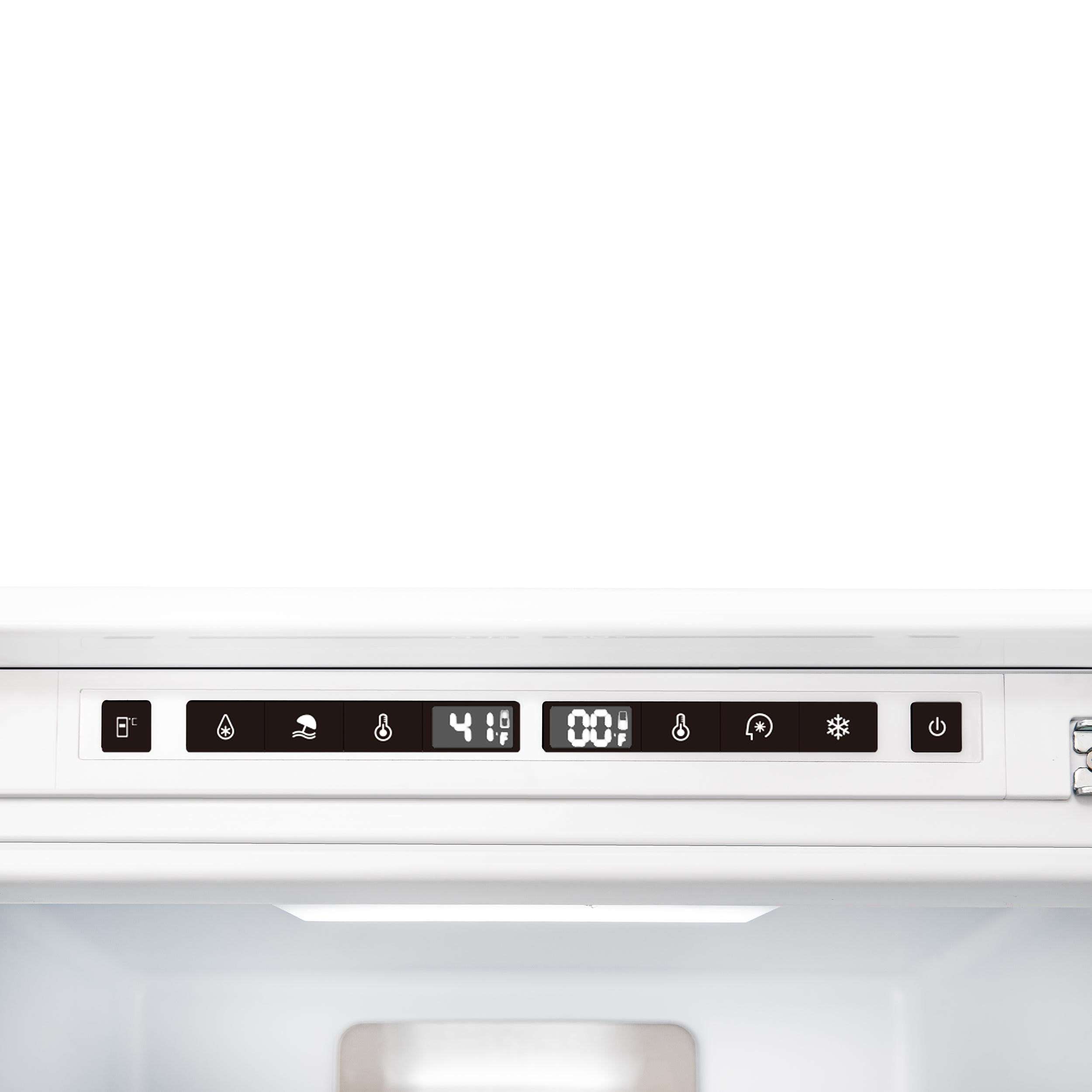 Forno Rivestito 22 Inch Panel Ready Bottom Freezer Refrigerator, 8.6 cu. ft., Total No Frost,  Fast Cool & Fast Freeze