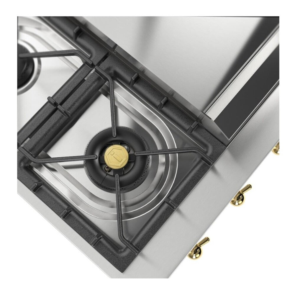 ILVE Nostalgie II 36 inch Built-In Gas Rangetop with 6 Burners and Griddle, in Stainless Steel - image 15