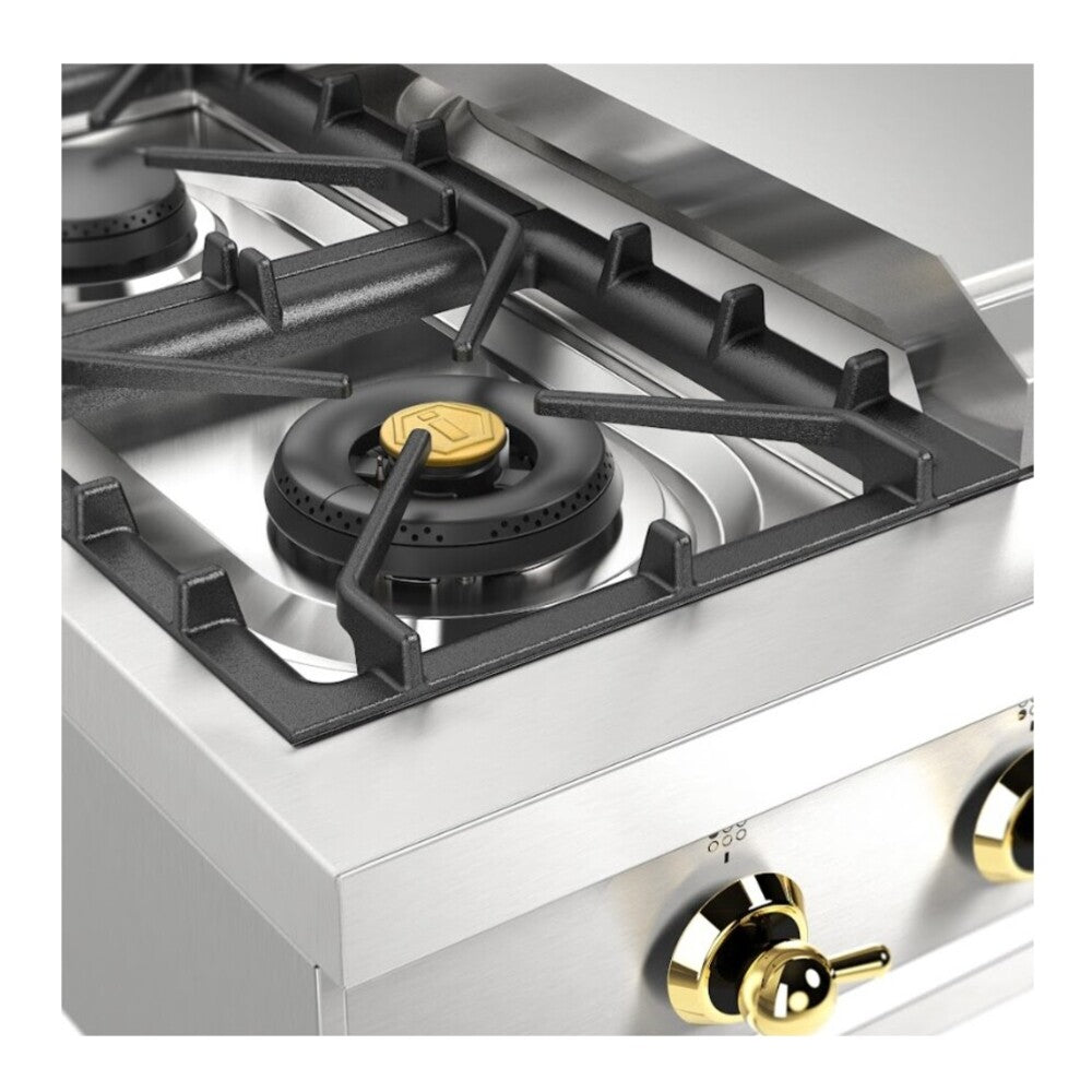 ILVE Nostalgie II 36 inch Built-In Gas Rangetop with 6 Burners and Griddle, in Stainless Steel - image 16