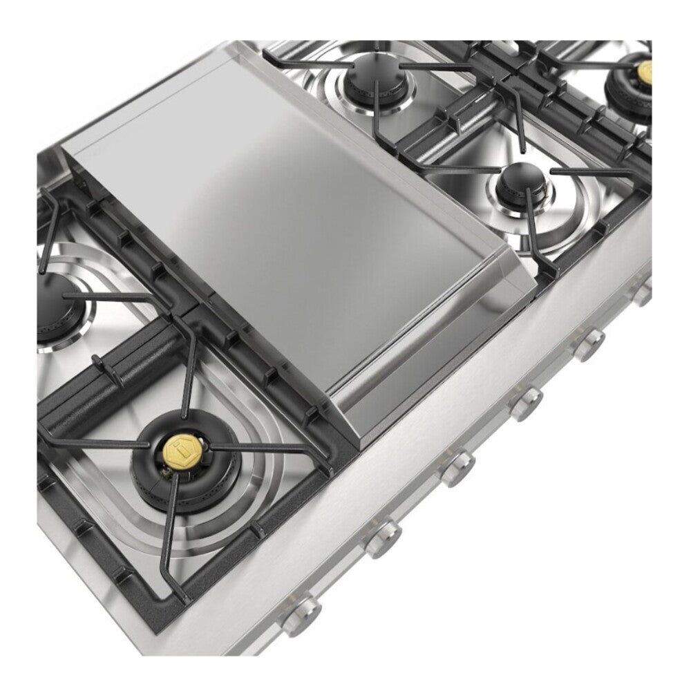 ILVE Professional Plus II 48 inch Built-In Gas Rangetop with Griddle, in Stainless Steel - image 7
