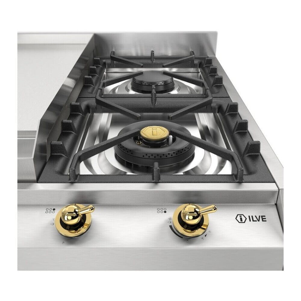ILVE Nostalgie II 36 inch Gas Cooktop with Griddle, in Stainless Steel - image 14