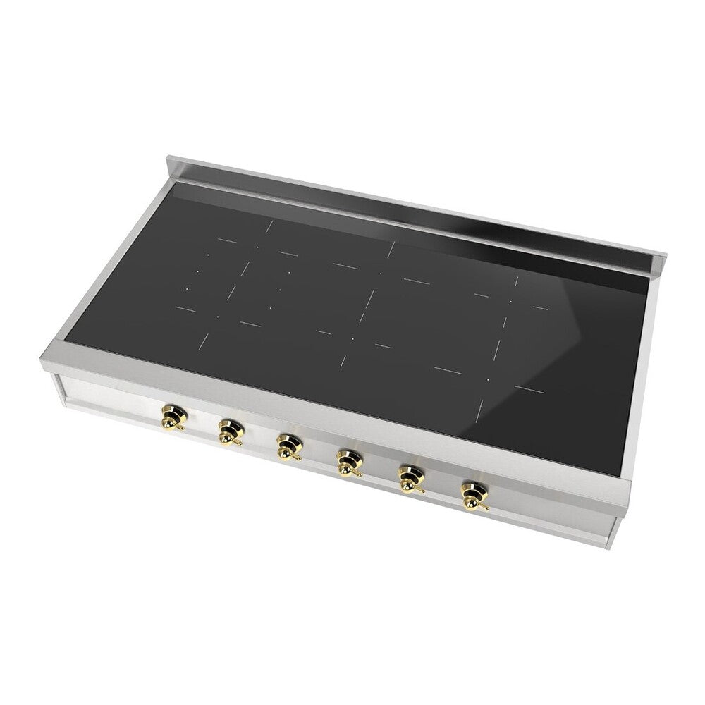 ILVE Nostalgie II 48 inch Built-In Induction Rangetop with 6 Elements, Stainless Steel - image 7