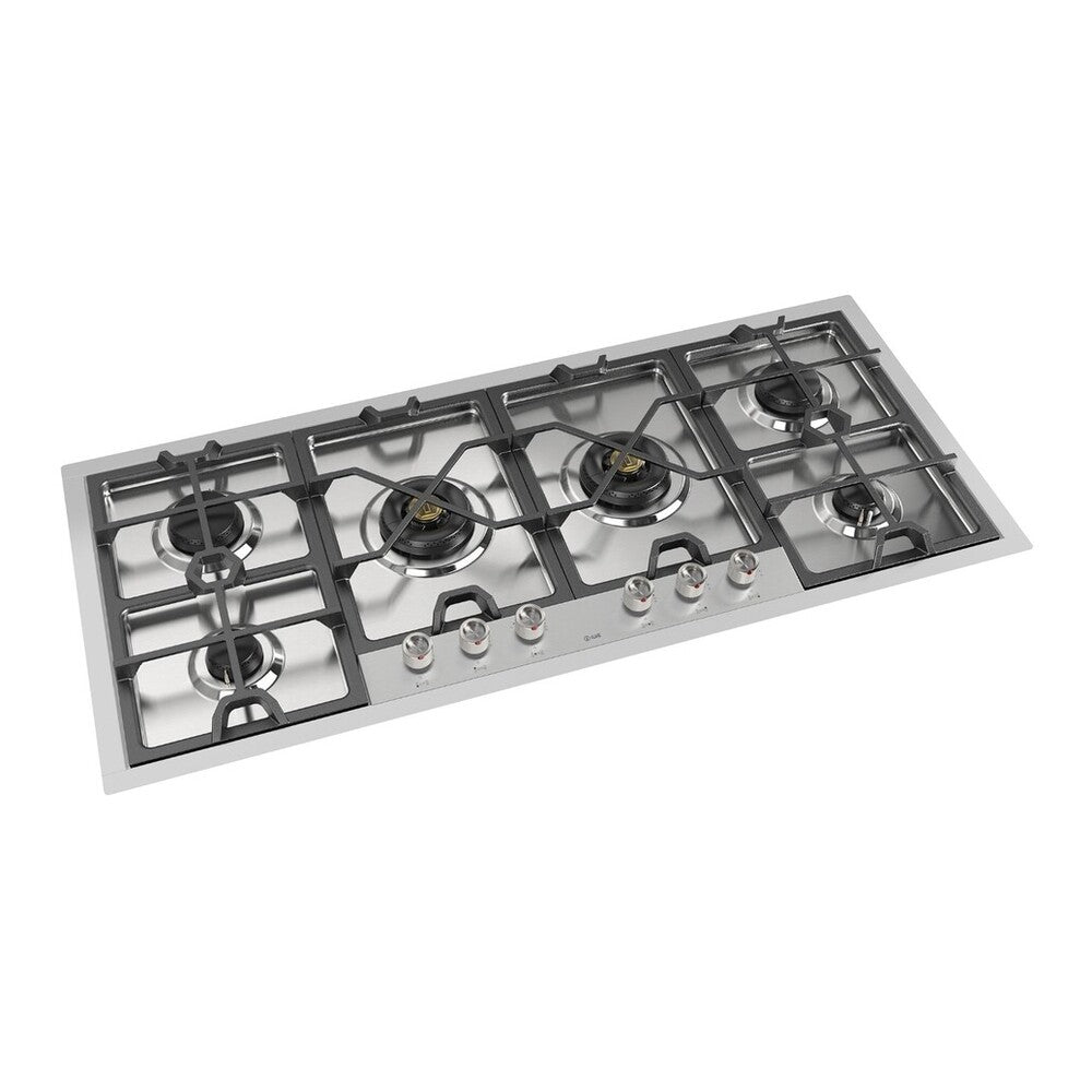 ILVE Panoramagic 48 inch Built-In Gas Cooktop with Total Black Brass Burners, in Stainless Steel - image 6