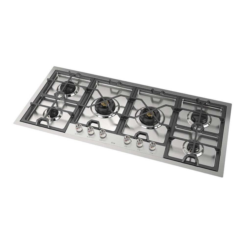 ILVE Panoramagic 48 inch Built-In Gas Cooktop with Total Black Brass Burners, in Stainless Steel - image 7