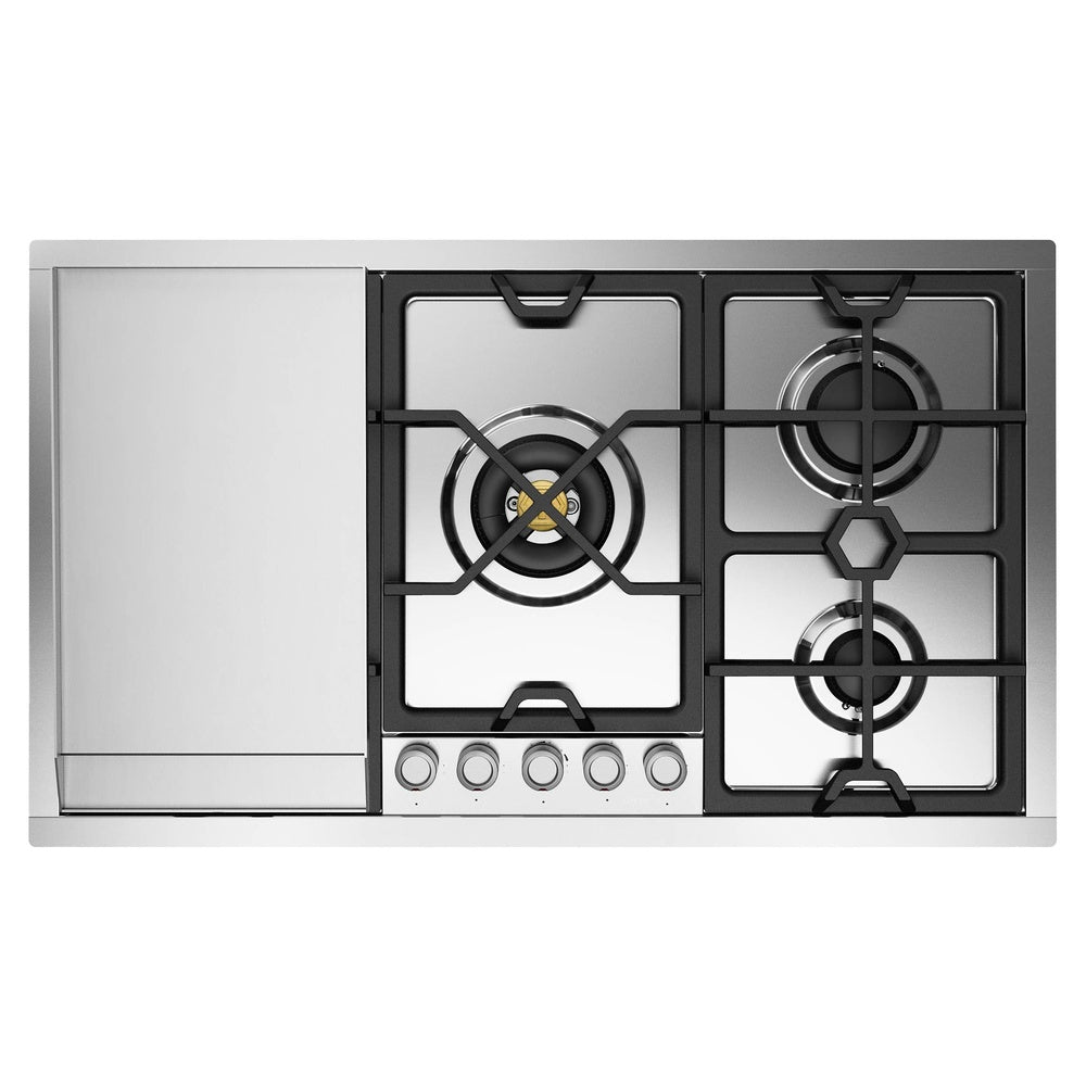 ILVE Panoramagic 36 inch Built-In Gas Cooktop with 5 Burners, in Stainless Steel - image 3