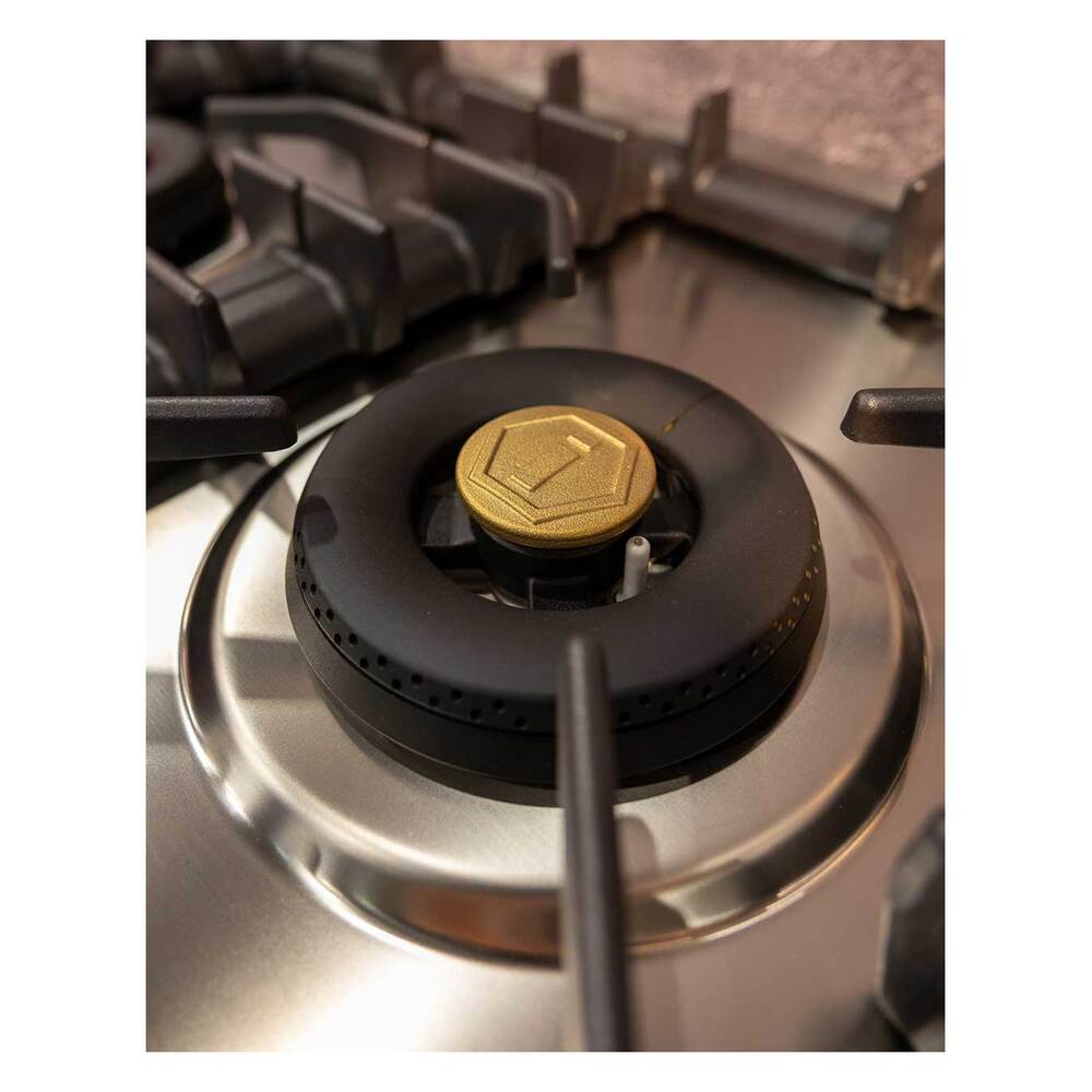 ILVE Professional Plus II 48 inch Built-In Gas Cooktop with Total Black Brass Burners, in Stainless Steel - image 8
