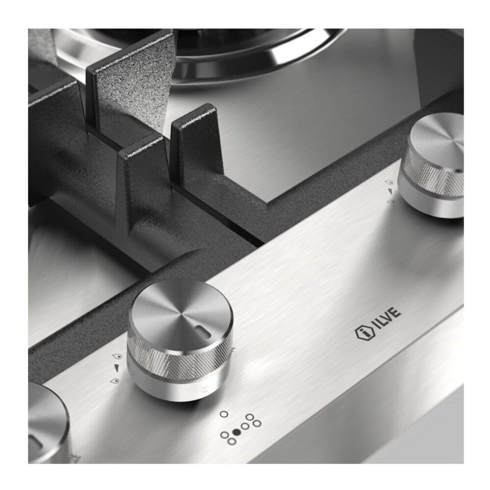ILVE Professional Plus II 48 inch Built-In Gas Cooktop with Total Black Brass Burners, in Stainless Steel - image 13