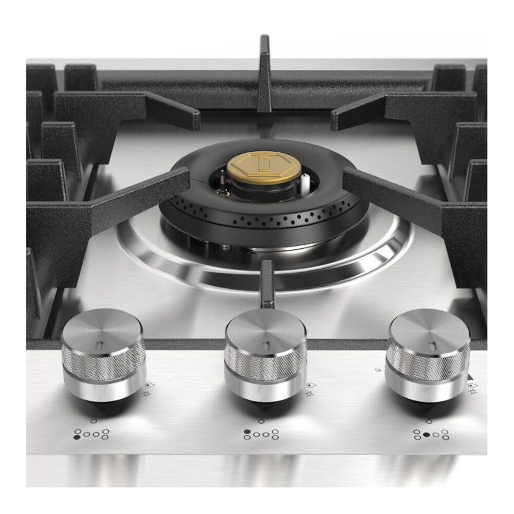 ILVE Professional Plus II 48 inch Built-In Gas Cooktop with Total Black Brass Burners, in Stainless Steel - image 15