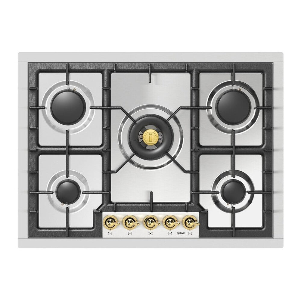 ILVE Nostalgie II 30 inch Built-In Gas Cooktop with 5 Burners, in Stainless Steel - image 10