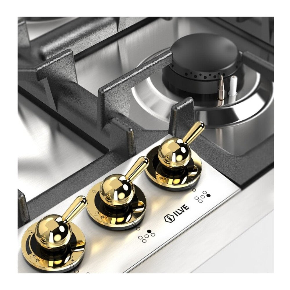 ILVE Nostalgie II 30 inch Built-In Gas Cooktop with 5 Burners, in Stainless Steel - image 12