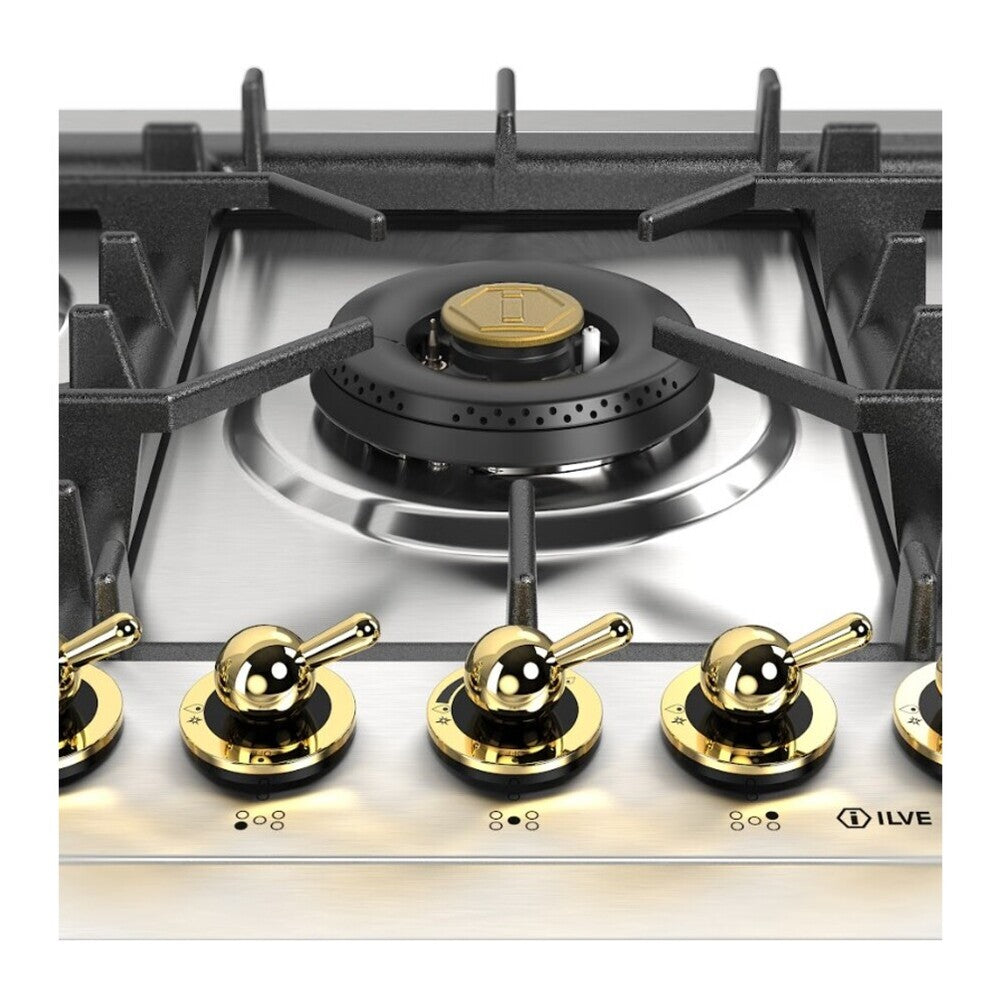 ILVE Nostalgie II 30 inch Built-In Gas Cooktop with 5 Burners, in Stainless Steel - image 14