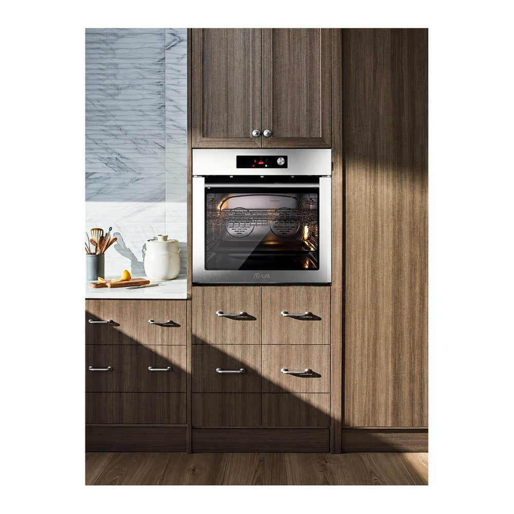 ILVE Professional Plus II 30 inch Pyrolytic Single Wall Oven with 4.4 cu. ft. Capacity (Stainless Steel) - image 3
