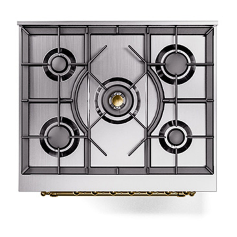 ILVE Nostalgie II 30" Dual Fuel Range - 5 Burners, 4.0 cu. ft. Oven - Solid Door - image 6