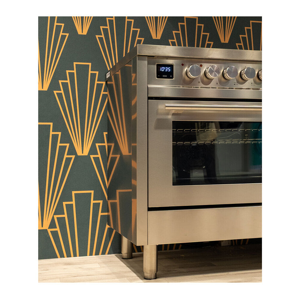 ILVE Professional Plus II 30" Dual Fuel Range - 5-Burner Professional Range, 4.0 cu. ft. Oven - Solid Door - image 3