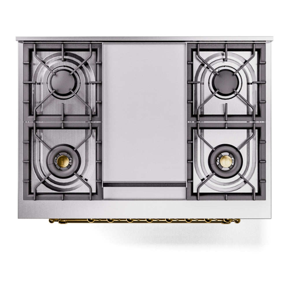 ILVE Nostalgie II 36" Dual Fuel Range - 6 Burners + Griddle, 3.5 cu. ft. Oven - Solid Door - image 6