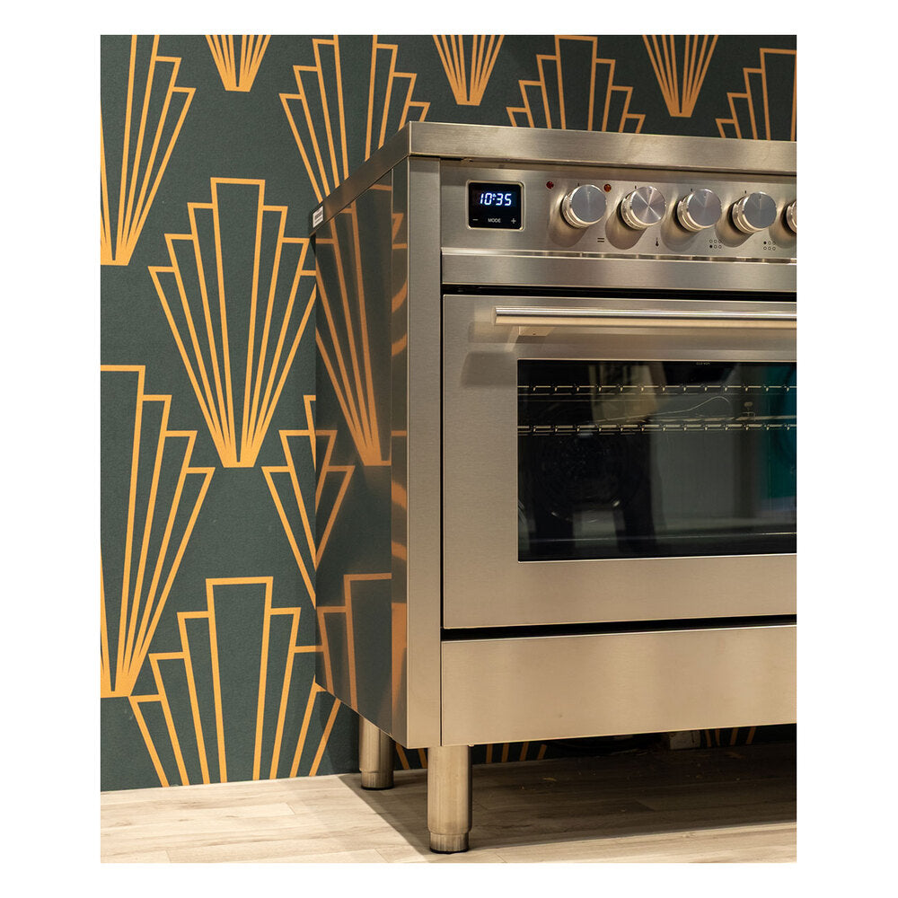 ILVE Professional Plus II 36" Dual Fuel Range - 6 Burners + Griddle, 3.5 cu. ft. Oven - Solid Door - image 3
