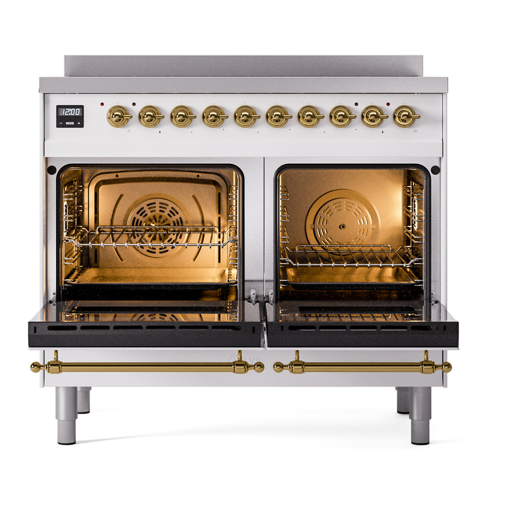 ILVE Nostalgie II 40" Induction Range - Double Ovens, 6-Element Induction - Solid Door - image 2