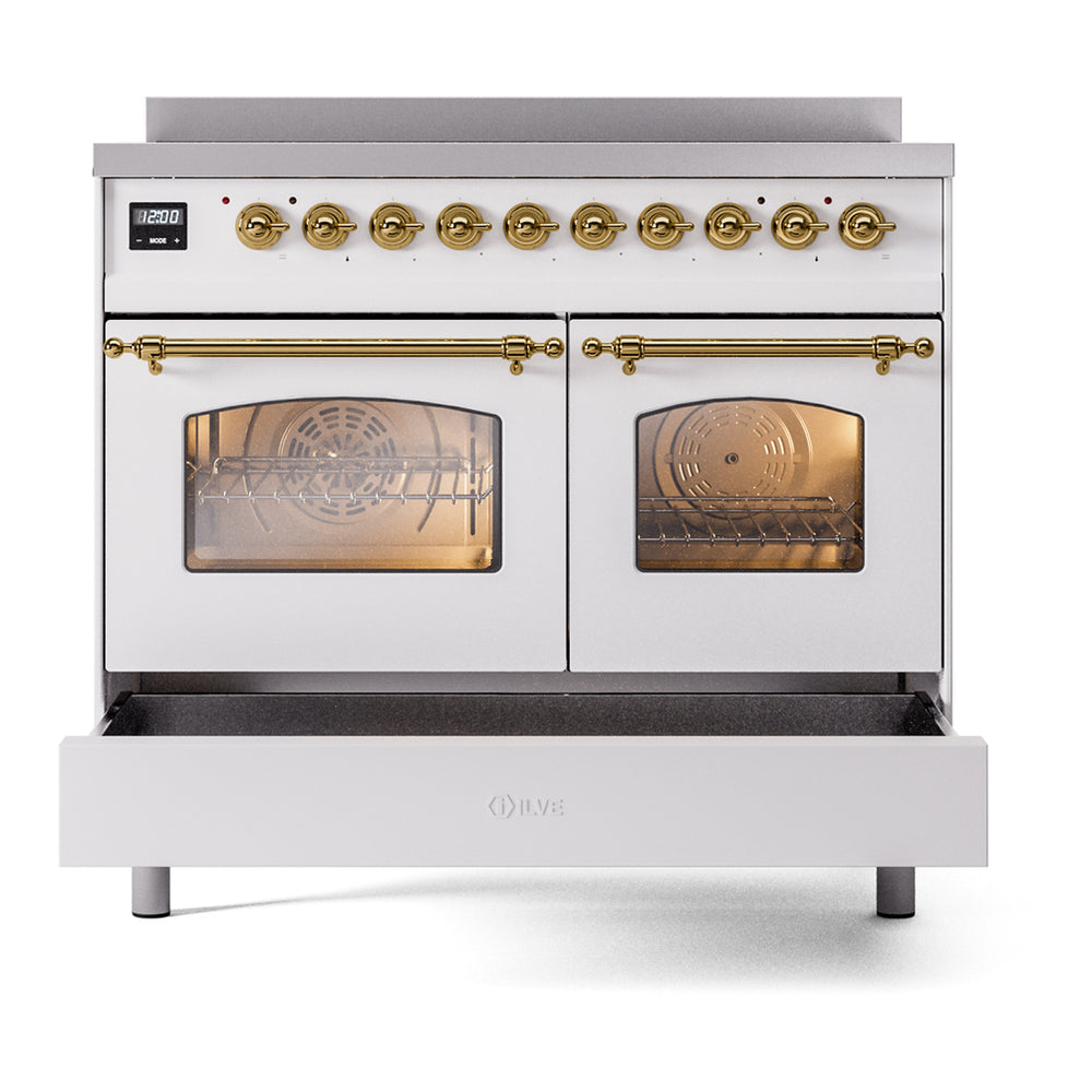 ILVE Nostalgie II 40" Induction Range - Double Ovens, 6-Element Induction - Triple Glass Door - image 6
