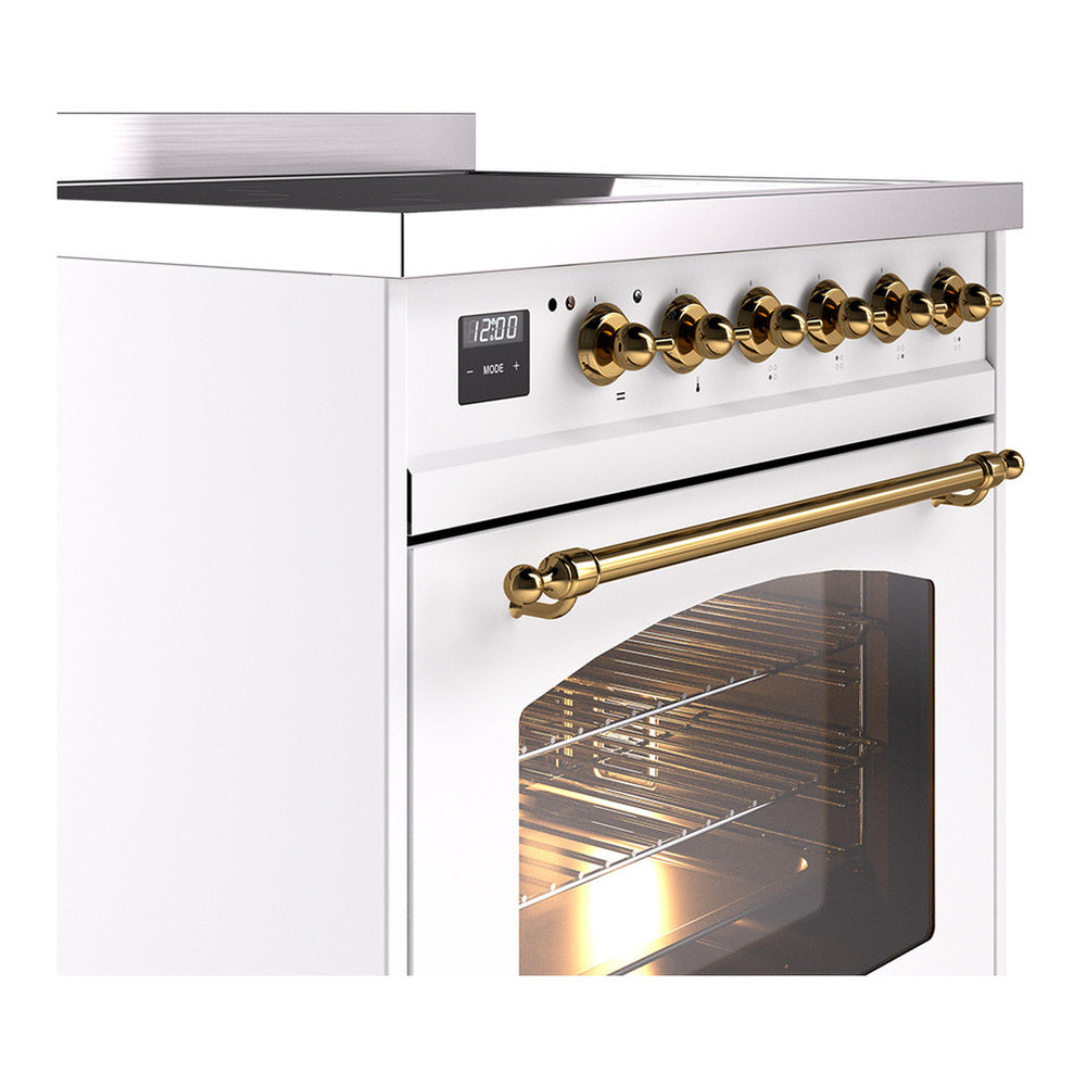 ILVE Nostalgie II 30" Induction Range - 4-Element Induction, 4.0 cu. ft. Oven - Solid Door - image 5
