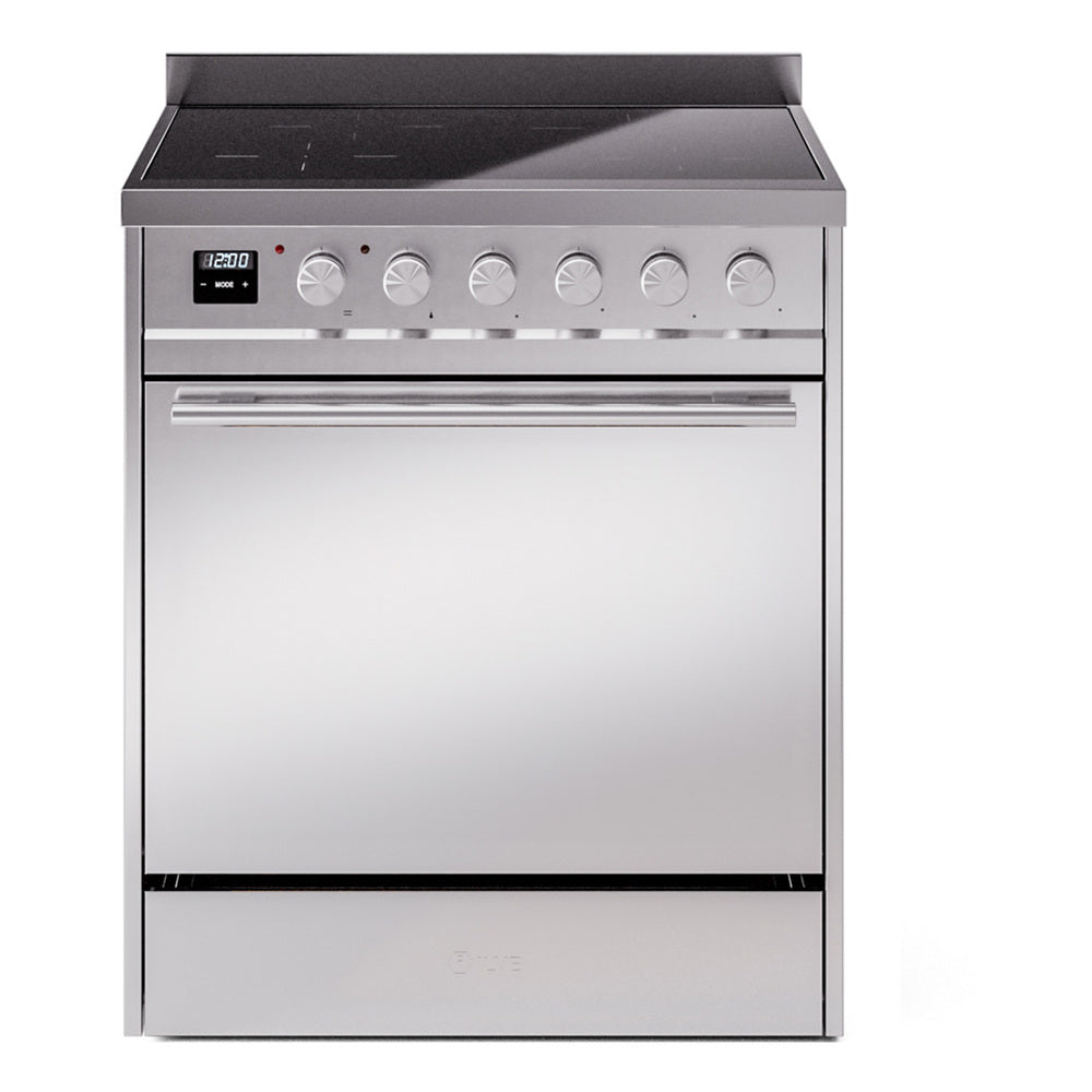 ILVE Professional Plus II 30" Induction Range - 4-Element Induction, 4.0 cu. ft. Oven - Solid Door - Stainless Steel