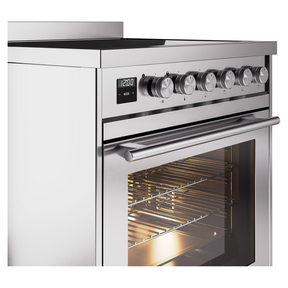 ILVE Professional Plus II 30" Induction Range - 4-Element Induction, 4.0 cu. ft. Oven - Triple Glass Door - image 5