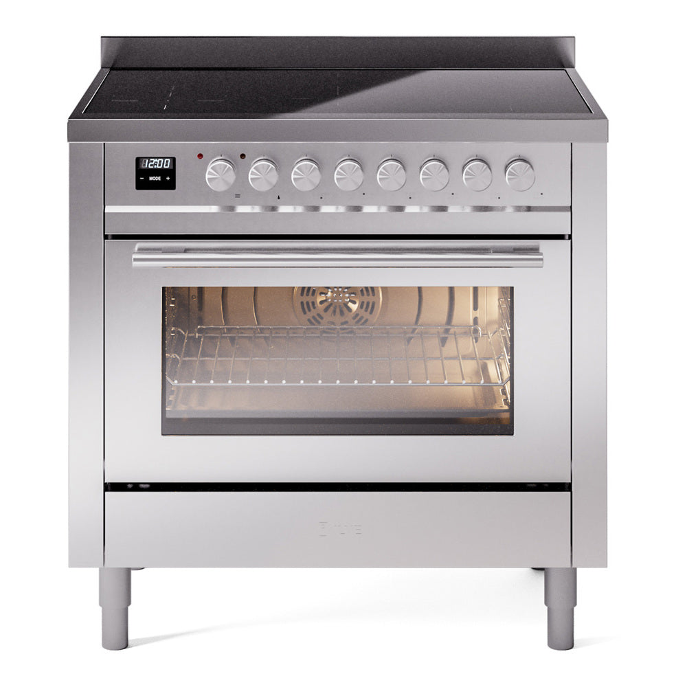 ILVE Professional Plus II 36" Induction Range - 6-Element Induction, 3.5 cu. ft. Oven - Triple Glass Door