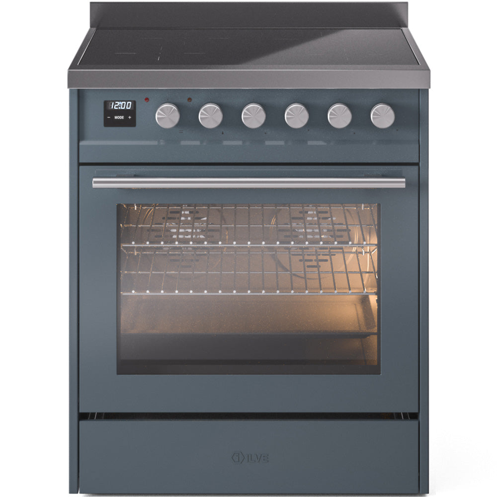 ILVE Professional Plus II 30" Induction Range - 4-Element Induction, 4.0 cu. ft. Oven - Solid Door