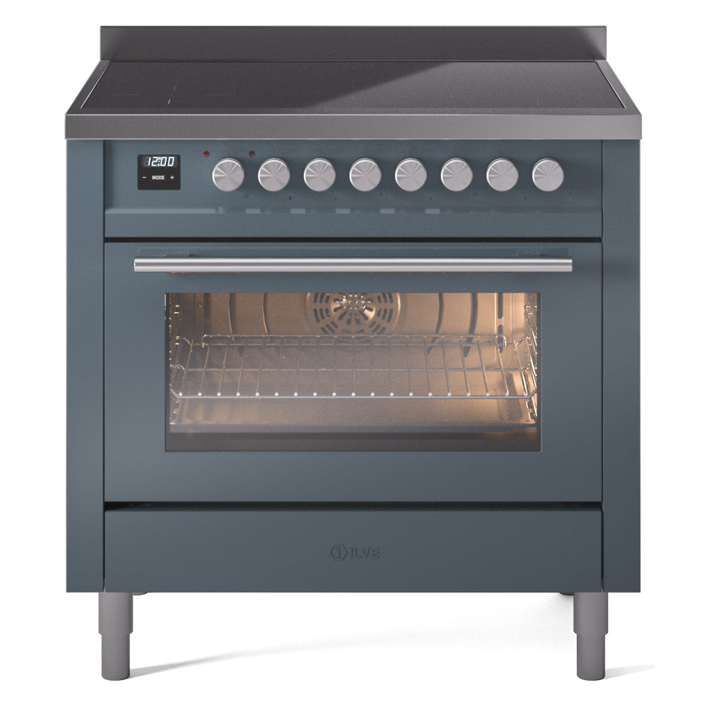 ILVE Professional Plus II 36" Induction Range - 6-Element Induction, 3.5 cu. ft. Oven - Solid Door