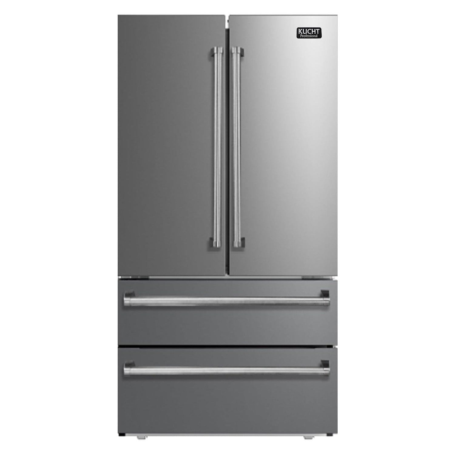 Kucht Professional 36 in. 22.5 cu. ft. Counter Depth Freestanding French Door Refrigerator KR700I - image 1