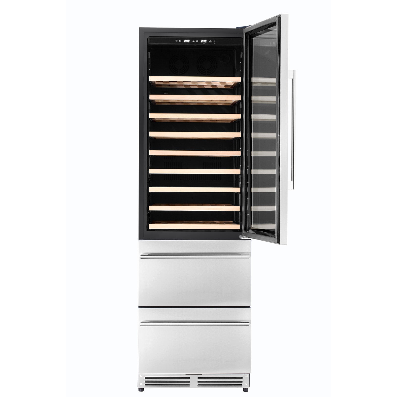 Kucht 24 in. Dual Zone 108-Wine Bottles and 100-Cans Beverage & Wine Cooler K510WB - image 5
