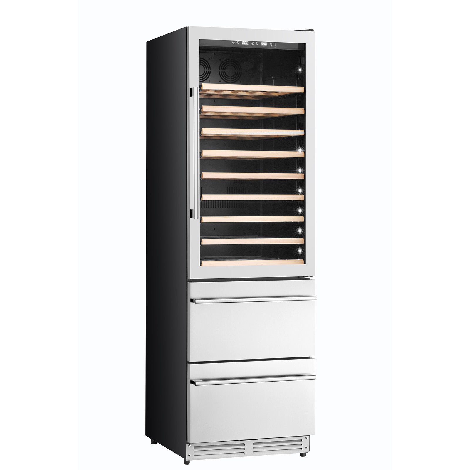 Kucht 24 in. Dual Zone 108-Wine Bottles and 100-Cans Beverage & Wine Cooler K510WB - image 6